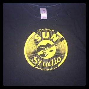 Sun studios shirt bought at the Memphis, Tennessee